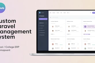 build a custom school, college management system or saas in laravel
