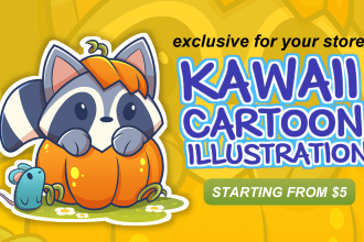 draw cute stickers illustration design and clip art