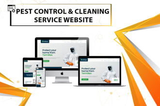 build pest control and cleaning service website