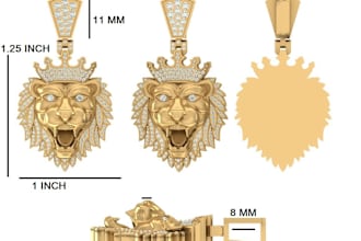 create 3d face work jewelry design and diamond grillz design