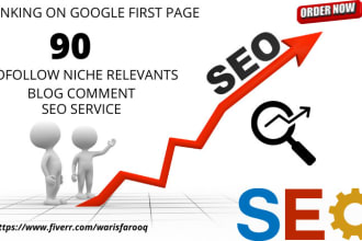 create 90 nofollow niche relevant blog comment seo service