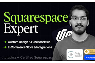 build squarespace website with custom html, CSS and js