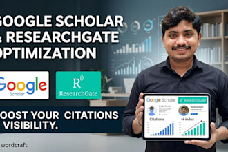 create and optimize your google scholar and research gate profile