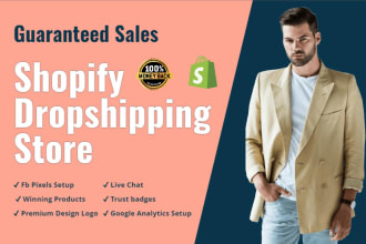 build branded automated shopify dropshipping store website