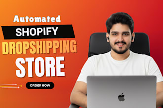 build branded automated shopify dropshipping store website