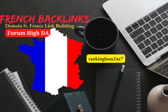 top quality high da french backlinks, rank france link building seo service