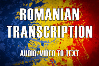 transcribe audio,video to text in romanian
