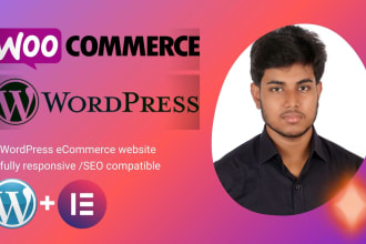 design a wordpress woocommerce website or ecommerce online store