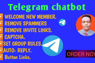 add telegram bot to manage your telegram group