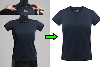 ghost mannequin effect dummy retouch or neck joint professionally