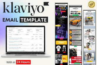 design klaviyo email template for flows and campaigns