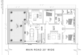 draw 2d plan , renovation plan, site plan and house map