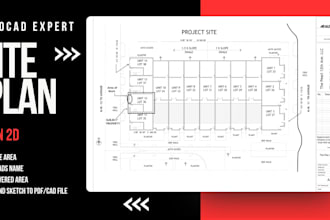 create professional 2d site plans, plot plans, and property plans