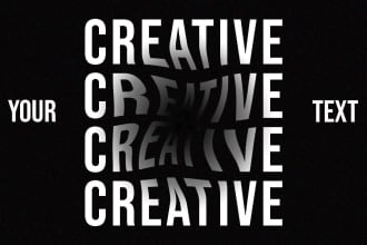 a creative typography design for anything you want