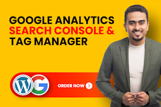 setup google analytics, search console and tag manager to wordpress website