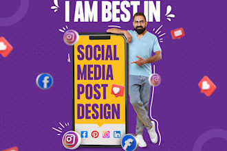 design professional instagram and facebook post graphics