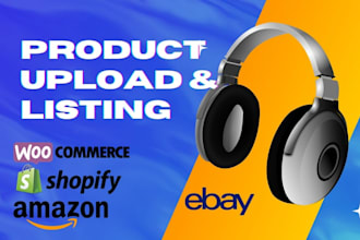 do shopify and woocommerce products upload and listing