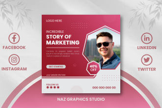 design social media posts, instagram, linkedin, facebook cover