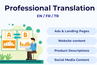 professionally translate and localize english and french content