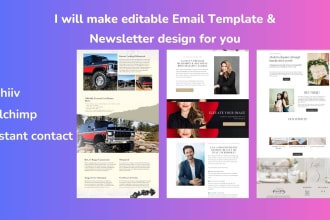 do editable beehiiv mailchimp email template, constant contact newsletter design