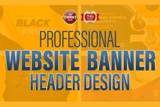 do a professional website  banner or header design