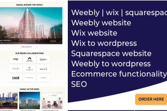weebly wix weebly website wix website design weebly to wordpress wix to wordpres