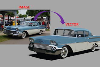 professional image to vector conversion