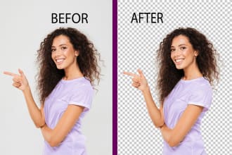 professionally do cut out images or background removal