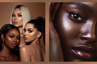 do high end photo retouching, skin retouch