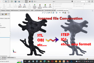 convert scanned file stl obj etc to stp format