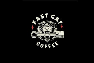 design outstanding coffee logo with express delivery