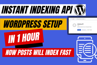 setup google indexing API for wordpress