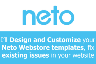 design and customize your neto web store templates