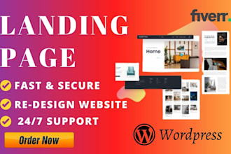 build custom wordpress landing page