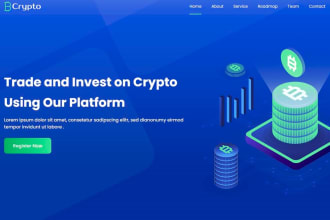 make unique crypto ico website for token nft or meme coin