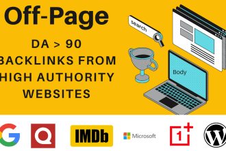 create apple, microsoft, one plus, blogger, high authority backlinks