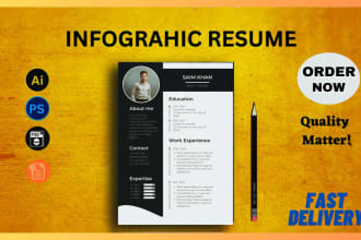 design infographic resume design,doctor  ats resume
