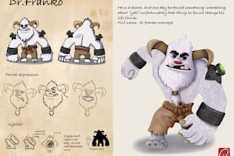 create character sheet and character concept