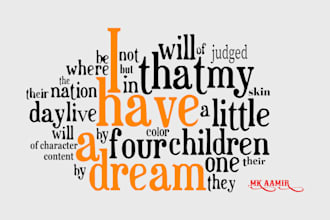 create a custom modern typography poster design for wall art