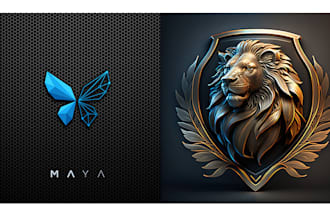 stylish 3d business logo design in 24 hours