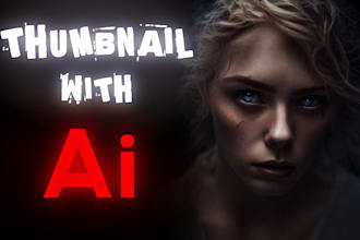 create amazing ai youtube thumbnail with custom ai image