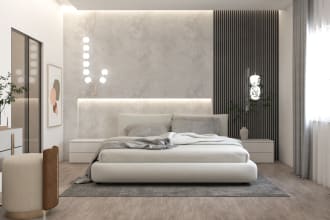 do your interior design of kitchen,bedroom,living room