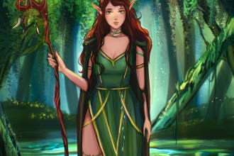 draw you your rpg dnd or original character