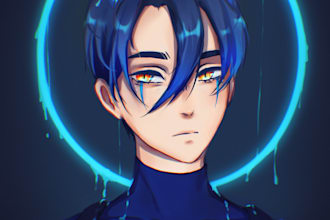 draw anime commission, portraits, fantasy and game art