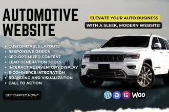 design automotive car dealership wordpress website
