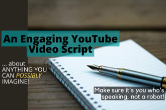 write you a compelling youtube video script