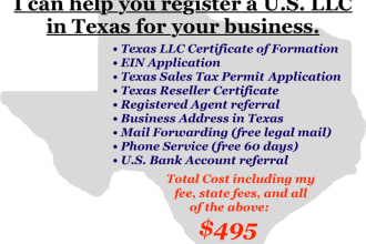 help register united states llc in texas for foreigners