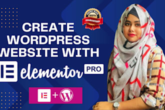create a wordpress page or post with elementor pro