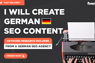 write articles, website content and blog posts in german