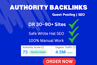 do guest post outreach and high quality backlinks